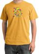 I'm With Stupid Pigment Dyed T-Shirt - Funny Two Ways Mustard Tee