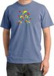 I'm With Stupid Pigment Dyed T-Shirt - Funny Two Ways Night Blue Tee