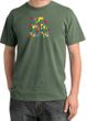 I'm With Stupid Pigment Dyed T-Shirt - Funny Two Ways Olive Tee