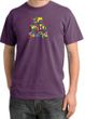 I'm With Stupid Pigment Dyed T-Shirt - Funny Two Ways Plum Tee