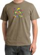 I'm With Stupid Pigment Dyed T-Shirt - Funny Two Ways Sandstone Tee