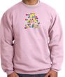 I'm With Stupid Sweatshirt - Funny Two Ways Adult Pink Sweat Shirt