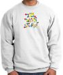 I'm With Stupid Sweatshirt - Funny Two Ways Adult White Sweat Shirt