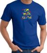 I'm With Stupid T-Shirt - Funny Two Ways Adult Royal Tee Shirt