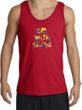 I'm With Stupid Tank Top - Funny Two Ways Adult Red Tanktop