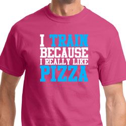 I Train For Pizza Mens Fitness Shirts