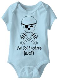 I've Got A Loaded Booty Funny Baby Romper Blue Infant Babies Creeper I've Got A Loaded Booty Funny Baby Romper Blue Infant Babies Creeper