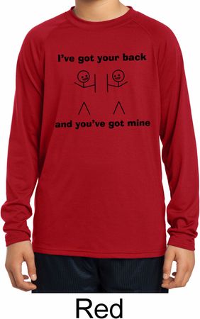 I've Got Your Back Kids Dry Wicking Long Sleeve Shirt
