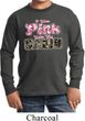 I Wear Pink Under My Camo Kids Long Sleeve Shirt