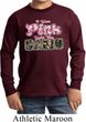 I Wear Pink Under My Camo Kids Long Sleeve Shirt