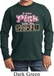 I Wear Pink Under My Camo Kids Long Sleeve Shirt