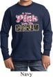 I Wear Pink Under My Camo Kids Long Sleeve Shirt