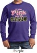 I Wear Pink Under My Camo Kids Long Sleeve Shirt