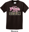 I Wear Pink Under My Camo Kids Shirt