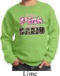 I Wear Pink Under My Camo Kids Sweat Shirt