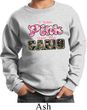 I Wear Pink Under My Camo Kids Sweat Shirt