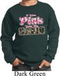 I Wear Pink Under My Camo Kids Sweat Shirt
