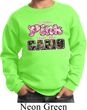 I Wear Pink Under My Camo Kids Sweat Shirt