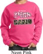 I Wear Pink Under My Camo Kids Sweat Shirt