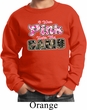 I Wear Pink Under My Camo Kids Sweat Shirt