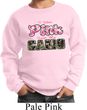 I Wear Pink Under My Camo Kids Sweat Shirt