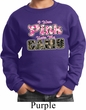 I Wear Pink Under My Camo Kids Sweat Shirt