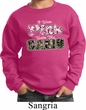 I Wear Pink Under My Camo Kids Sweat Shirt