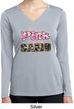 I Wear Pink Under My Camo Ladies Dry Wicking Long Sleeve Shirt