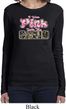 I Wear Pink Under My Camo Ladies Long Sleeve Shirt
