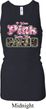 I Wear Pink Under My Camo Ladies Longer Length Racerback Tank Top