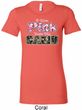 I Wear Pink Under My Camo Ladies Longer Length Shirt