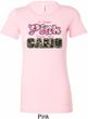 I Wear Pink Under My Camo Ladies Longer Length Shirt