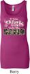 I Wear Pink Under My Camo Ladies Longer Length Tank Top