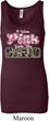 I Wear Pink Under My Camo Ladies Longer Length Tank Top