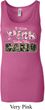 I Wear Pink Under My Camo Ladies Longer Length Tank Top