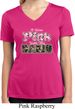 I Wear Pink Under My Camo Ladies Moisture Wicking V-neck Shirt