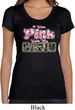 I Wear Pink Under My Camo Ladies Scoop Neck Shirt