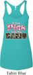 I Wear Pink Under My Camo Ladies Tri Blend Racerback Tank Top