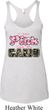 I Wear Pink Under My Camo Ladies Tri Blend Racerback Tank Top