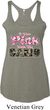 I Wear Pink Under My Camo Ladies Tri Blend Racerback Tank Top