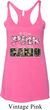 I Wear Pink Under My Camo Ladies Tri Blend Racerback Tank Top