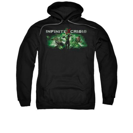Infinite Crisis Hoodie Green Lantern Black Sweatshirt Hoody