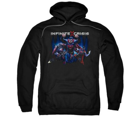 Infinite Crisis Hoodie Superman Black Sweatshirt Hoody