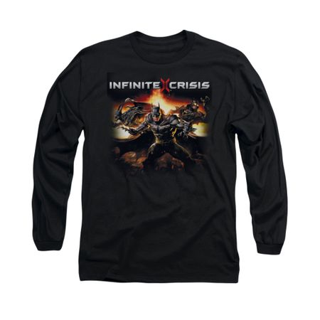 Infinite Crisis Shirt Batman Long Sleeve Black Tee T-Shirt