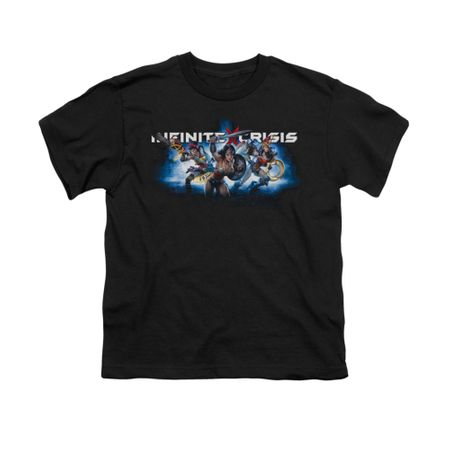 Infinite Crisis Shirt Kids Wonder Woman Black T-Shirt