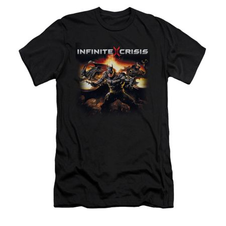 Infinite Crisis Shirt Slim Fit Batman Black T-Shirt