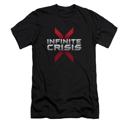 Infinite Crisis Shirt Slim Fit Logo Black T-Shirt