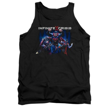 Infinite Crisis Shirt Tank Top Superman Black Tanktop