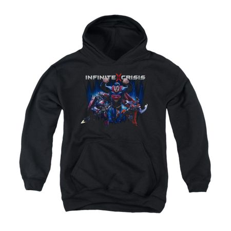 Infinite Crisis Youth Hoodie Superman Black Kids Hoody