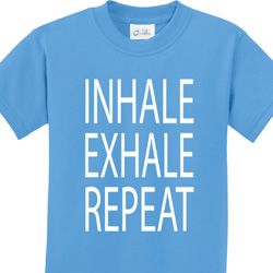 Inhale Exhale Repeat Kids Yoga Shirts